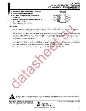 TPPM0303D datasheet  